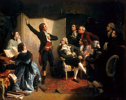 Rouget de Lisle singt die Marseillaise (Gemälde von Isidore Pils)