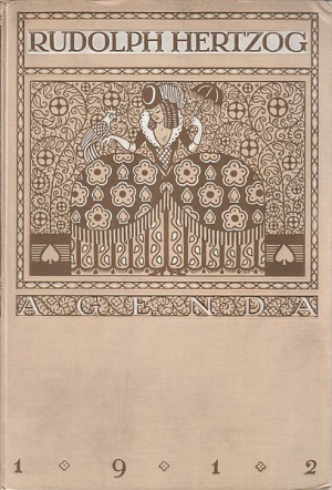 Rudolph Hertzog, Agenda 1912. Jahreskalender des Berliner Kaufhauses. Buchdeckel. 