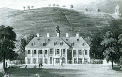 Schloss Wackerbarth um 1820.