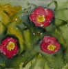 Blüten im Winter gemalt 