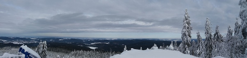 Blick in Richtung Talsperre Sosa aus Richtung Auersberg.