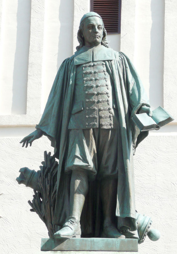 Denkmal für Paul Gerhardt vor der Paul-Gerhardt-Kirche in Lübben 