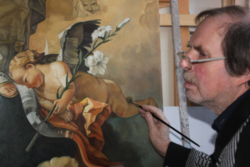 Volker Pohlenz bei der Arbeit