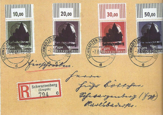 Überfrankierter Sammlerbrief (zweite Ausgabe). Foto: F. Hofmann.